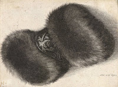 Wenceslas Hollar - Fur muff with brocade