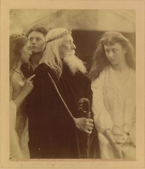 King Lear Alotting His Kingdom to His Three Daughters